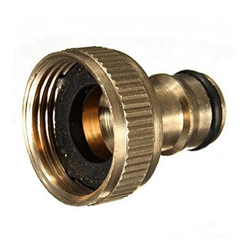 TOSSPER 1 Stück Messing Gewinde Garten Schlauch Wasser Sprayer Tap Fittings Rohr Schnellgarten Wasseranschluss Adapter 3/4 Zoll von TOSSPER