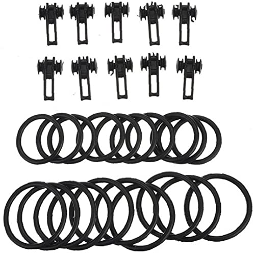 TOSSPER 10pcs / Bag Kunststoff Angelhaken Keeper Für Angelrute Pole-fischen-köder-köder Sicherheit Halter Döbel Carp Easy-angelgerät Haken von TOSSPER