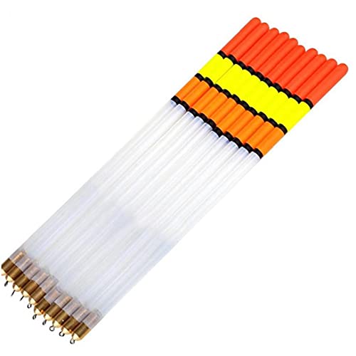 TOSSPER 10pcs 3.0g Plastic Boje Klar Angeln Floats Floating Stem Tubes Kits Zubehör Qualitäts-Tackle von TOSSPER