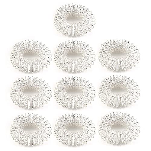 TOSSPER 10pcs Sinnes Finger-Ringe, Akupressur Ring Set Für Teens Erwachsene Stille Bremskraftbegrenzer Massage von TOSSPER