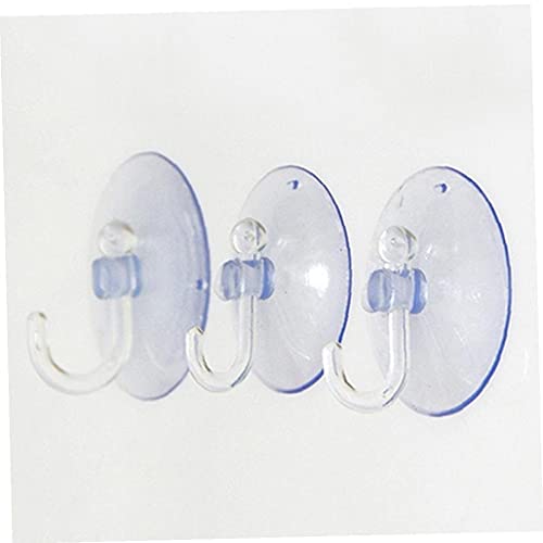 TOSSPER 10pcs Versatile Transparent Wand Suckers PVC-Fenster-aufhänger-Haken Starker Adsorbierbarkeit Saugnapf Haken Für Küche Badezimmer von TOSSPER
