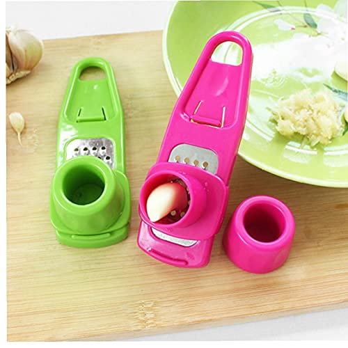 TOSSPER 1pc Knoblauchpresse Grater Mini Ingwer Planer-Handbuch Kräuter Crusher Und Chopper Küche Kochend Gadgets Zufällige Farbe von TOSSPER