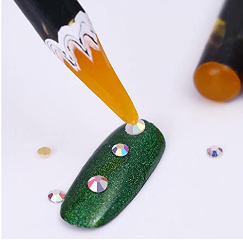 TOSSPER 1pc Nail Picking Leicht Up Picker Wachs-Nagel-maniküre-Werkzeug Punktiert Zufällige Farbe von TOSSPER