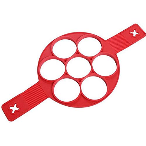 TOSSPER 1pc Pancake-Maschine, Silikon-backform Egg Ring Nonstick Runde Flip Cooker Für Pot Pan Stovetop von TOSSPER