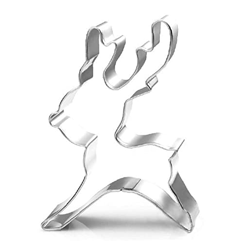 TOSSPER 1pc Reindeer Ausstechform Metall Weihnachten Biskuit-Form Küche DIY Sugar Fondant-gebäck-Form-Kuchen Werkzeug Verziert von TOSSPER