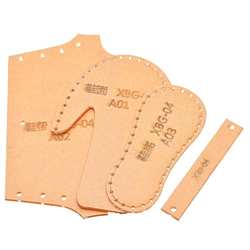 TOSSPER 1set Acryl Leder Vorlage, Mini Schuhe Mold Leder Craft Schablone Für DIY Lederschuh von TOSSPER