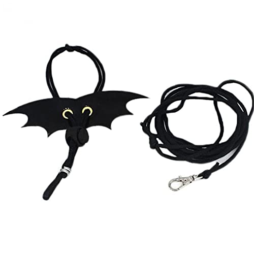 TOSSPER 1set Leine Verstellbare Reptile Harness Für Lizard Reptilien Amphibien Kleintiere (schwarz) von TOSSPER