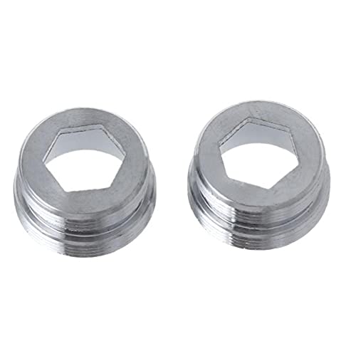 TOSSPER 2 Stücke Dual Thread Wasserhahn Adapter Transfer M22 Inneres M24 Außenmetrik Feste Stecker Wasser Reinigungsküche Küche Badezimmer Tap Parts von TOSSPER