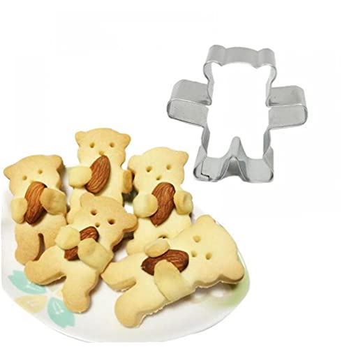 TOSSPER 3D Ausstechform Anime Cartoon Mini-bär-biskuit-Form Edelstahl-Fondant-süßigkeit Kuchen-backen-Werkzeuge von TOSSPER