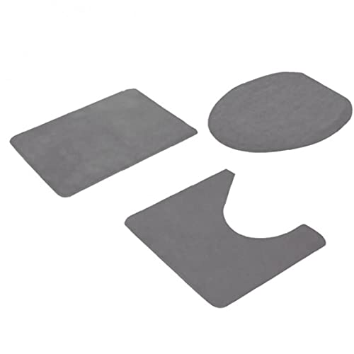 TOSSPER 3pcs Badezimmer Mat Sets Nicht Beleg Badmatte -Skala-mikrofaser Dusche Teppich U-förmige Kontur Mat Und Toilettensitzabdeckung von TOSSPER