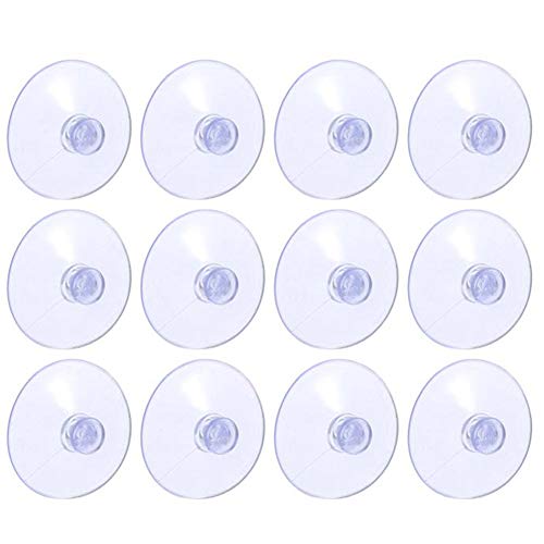 TOSSPER 50PCS 30mm Kopf Pilz-Kopf Sucker Saugnäpfe Alle Art Wide Range Fenster Suckers Küche Badezimmer Accessoires Transparent von TOSSPER