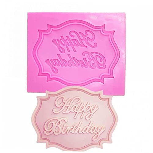 TOSSPER Alles Zum Geburtstag Brief Form Silikonform Kuchen Baby Dusche Dekoration Stamm Fondant Cupcake Backform von TOSSPER