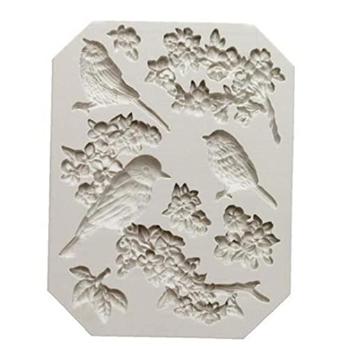 TOSSPER Blüten Und Vögel Form Silikonform Für Kuchen Dekorieren Handwerk Cupcakes Sugarcraft Bonbons Kartenherstellung Und Ton von TOSSPER