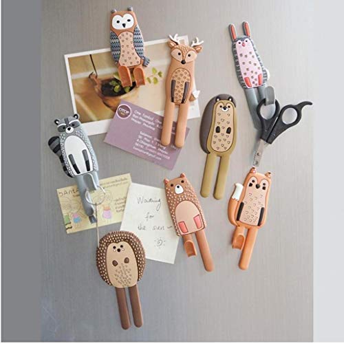 TOSSPER Cute Animals Magnethaken Removable Dekorative Kühlschrank Aufkleber Magnet-kleiderbügel Schlüsselhalter (random Style) von TOSSPER