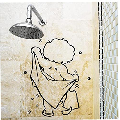 Dusche Glastür Aufkleber Kids Bad- Wand-aufkleber Netter Wasserdichtes Badezimmer-dekor-aufkleber-wand-kunst-abziehbilder von TOSSPER