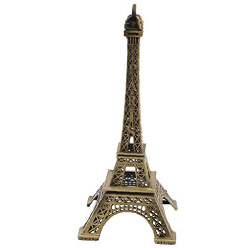 TOSSPER Eisen Eiffelturm Figur, Vintage Architektur Modell Dekorative Handwerk Für Home Office-Verzierungen, 48 * 48 * 100 Mm von TOSSPER
