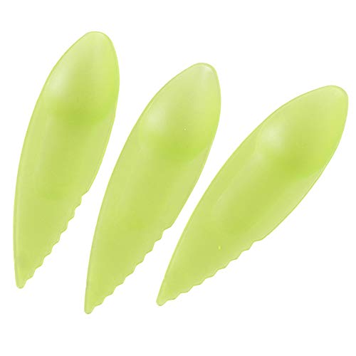 TOSSPER Fruit Dig Löffel 3 Stücke Kunststoff Slicer Kiwi Obst Löffel Splitter Küchenzubehör Gadget von TOSSPER