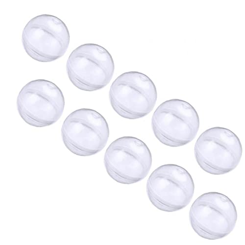 TOSSPER Klare Füllbare Ornamente Ball, 10 Pcs Transparente Ornamentkugeln Für DIY Badebombenform Und Hochzeitsfeierdekoration von TOSSPER