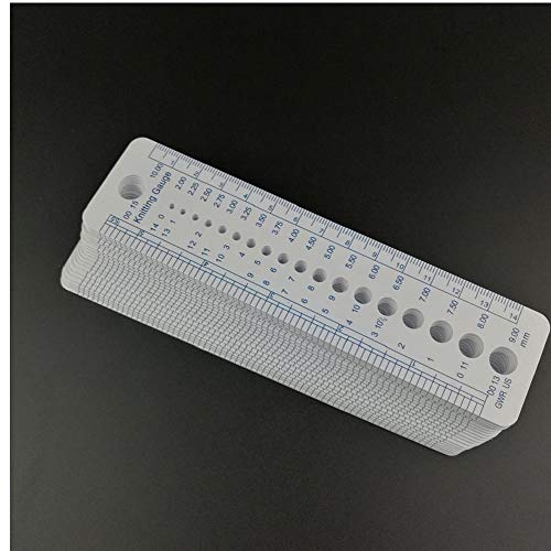 TOSSPER Kunststoff Stricknadel Messer Lineal Zoll cm Messen Lineal Nähen Werkzeuge Home DIY Weaving Werkzeug 16 X 4 cm von TOSSPER