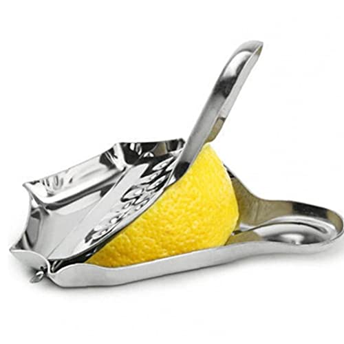 TOSSPER Lemon Slice Squeezers, Edelstahl-Handbuch Entsafter Extractor Einzel Press Hand Zitrusfrucht Juicer Werkzeuge Für Home Kitchen Bar von TOSSPER