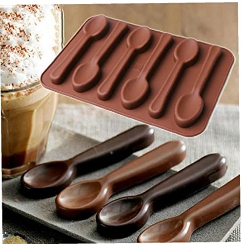 TOSSPER Löffel Form Schokolade Silikonform Diy Gelee Pudding Backen Werkzeug Kuchenform von TOSSPER