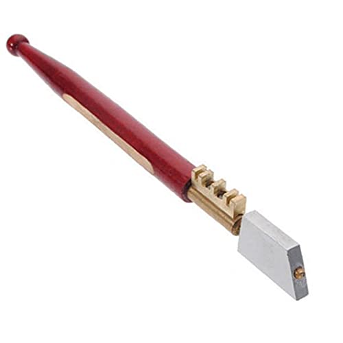 TOSSPER Professionelle Glasschneider Heavy Duty Diamantspitze Schneidewerkzeug Holzgriff Für Spiegelglas-Keramik-fliese von TOSSPER