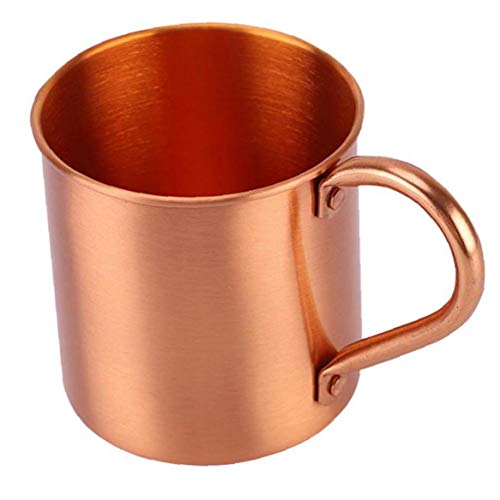 TOSSPER Reines Kupfer-Becher 450 Ml Fest Glatt, Ohne Innen-Liner Für Becher Cocktail Kaffee Bier Milch-Wasser-schal TOSSPER Reines Kupfer-Becher 450 Ml Fest Glatt, Ohne Innen-Liner Für Becher Cocktail Kaffee Bier Milch-Wasser-schal von TOSSPER