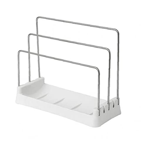 TOSSPER Schneidebrett Rack Halter Hackbrett Organizer Stand Kitchen Pot Pan Lids Rack Organizer Küche Lagerung Zubehör von TOSSPER
