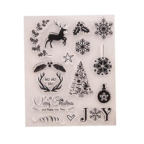 Weihnachten Transparente Silikonstempel Klare Kartenherstellung Ordner Diy Scrapbooking Vorlage Dekoration Liefert von TOSSPER