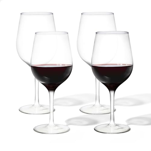 TOSSWARE 16oz Wine Glass Reserve Weinglas, Titan, 4-teiliges Set von TOSSWARE