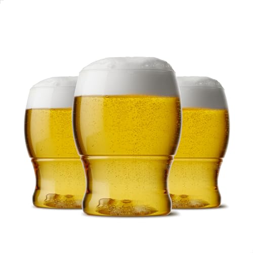 Tossware Biergläser, 340 ml, recycelbar, bruchsicher, BPA-frei, 12 Stück Tossware Biergläser, 340 ml, recycelbar, bruchsicher, BPA-frei, 12 Stück von TOSSWARE
