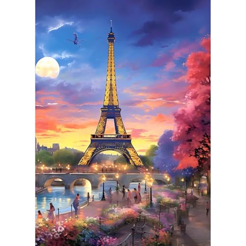 TOSTOG 5D Diamond Painting für Erwachsene,Eiffelturm Diamant Painting Kits Bilder,Landschaft Diamant Malerei DIY Diamond Painting Bilder Set 30x40cm für Wanddekor TOSTOG 5D Diamond Painting für Erwachsene,Eiffelturm Diamant Painting Kits Bilder,Landschaft Diamant Malerei DIY Diamond Painting Bilder Set 30x40cm für Wanddekor von TOSTOG