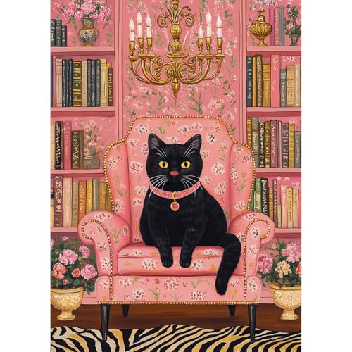 TOSTOG Diamond Painting für Erwachsene,5D Katze Diamant Painting Kits Full Drill Bilder 5D DIY Diamant Malerei Set 30x40cm für Wanddekor von TOSTOG