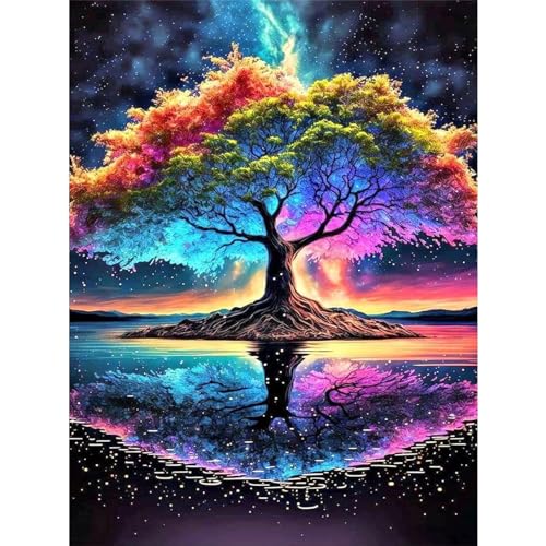 TOSTOG Diamond Painting für Erwachsene,Diy 5D Diamant Painting Bilder Baum Full Drill Diamant Malerei Stickerei Strass für Wand Heimdecor 30x40cm von TOSTOG