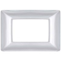 Technopolymer platte joy kompatibel bticino matix am4803gcr 3 module silber chrom - m8003-04 von TOT ELECTRIC
