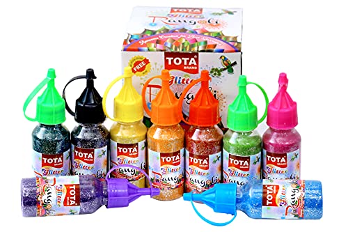 TOTA Rangoli Colour Powder Bottles for Floor, Home Decor, Diwali decoration, Pooja, Art and Craft . Set of 8 Different Glitter Rangoli Colors in Squeeze Bottle with 1 Free Special Black Colour TOTA Rangoli Colour Powder Bottles for Floor, Home Decor, Diwali decoration, Pooja, Art and Craft . Set of 8 Different Glitter Rangoli Colors in Squeeze Bottle with 1 Free Special Black Colour von TOTA