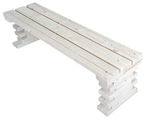 TOTAL WOOD 2012 Gartenbank Sitzbank Holzbank parkbank terrassenmobel für Innen und Außen geeignet Nach Maß verfügbar (150x38.5x42) von TOTAL WOOD 2012
