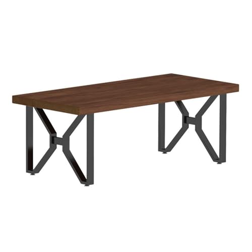 Computertisch Computertisch Aus Massivholz, Schmiedeeisen, Bürotisch, Moderner Minimalistischer Schreibtisch Für Das Zuhause, Schreibtisch Fürs Arbeitszimmer, Schreibtischdicke 5 Cm Study Table(140x70 von TOTIKI