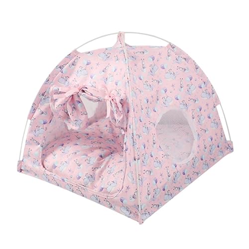 TOTIKI Haustier Nest Hunde-Katzen-Zelt, Hundezelt Für Drinnen Und Draußen, Zusammenklappbares Innen-Welpen-Haustier-Zeltbett Mit Weichem Lamm-Fleece-Polsterbett Indoor Haustierhaus(A,50 * 50 * 48cm) TOTIKI Haustier Nest Hunde-Katzen-Zelt, Hundezelt Für Drinnen Und Draußen, Zusammenklappbares Innen-Welpen-Haustier-Zeltbett Mit Weichem Lamm-Fleece-Polsterbett Indoor Haustierhaus(A,50 * 50 * 48cm) von TOTIKI