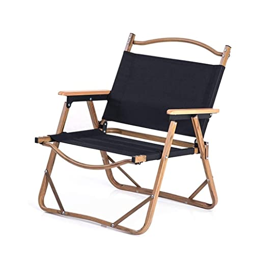 TOTIKI Klappstuhl Camping Campingstuhl Aus Holz, Faltbar, Oxford-Stoff, Tragbar, Angelstuhl, Outdoor-Sitz, Picknick, Grill, Strand, Freizeitstuhl Klappstuhl Outdoor(Color:B,Size:62x52x43cm) von TOTIKI