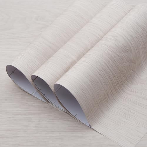 TOTIO 122x500CM Extra Breite Weiße Holztapete Klebefolie Möbelfolie Eiche Holzoptik Wasserdicht Selbstklebend Tapete DIY Vinyl-Wandfolie Blasenfreies Design Mattes Verdickt Für Küche Bad Elfenbeinweiß TOTIO 122x500CM Extra Breite Weiße Holztapete Klebefolie Möbelfolie Eiche Holzoptik Wasserdicht Selbstklebend Tapete DIY Vinyl-Wandfolie Blasenfreies Design Mattes Verdickt Für Küche Bad Elfenbeinweiß von TOTIO