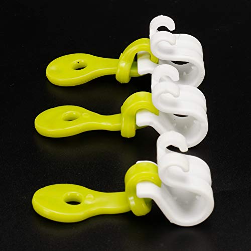 3 x Spritzbeutel-Clips, wiederverwendbare Silikon-Spritzbeutelschnallen, Fondant-Kuchendekorationswerkzeug von TOTITOM