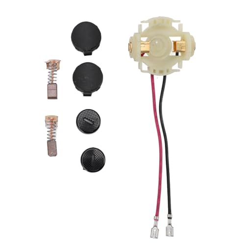 Carbon -Bürstenhalter -Kit, 2 Carbonbürsten 1 Halter 2 Kappen, Winkel Kohlenstoffbürstenhalter -Werkzeugzubehör für BGA450 BGA452 DGA452 BGD800 BJS160 BJS161 von TOTITOM