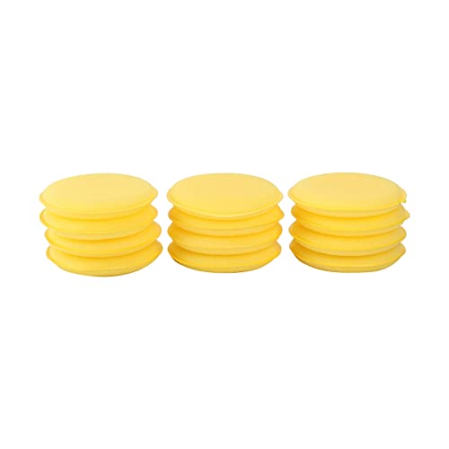 TOTMOX éponges de polissage de voiture tampons applicateurs de cire de voiture 11 pièces éponge couleur jaune tampons de nettoyage de cire de voiture von TOTMOX