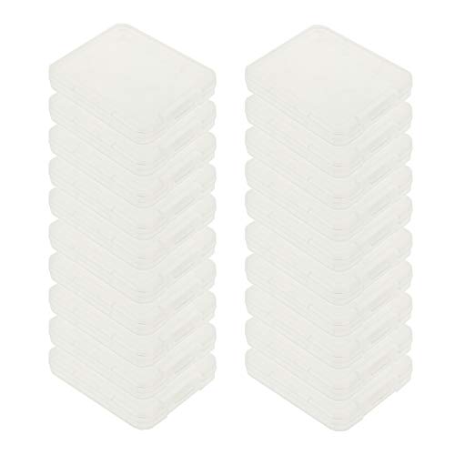 TOTO 20 Schutzhüllen für 1 CF Compact Flash transparent 52 x 43 x 7 mm Kartenhalter Memory Card Holder von TOTO