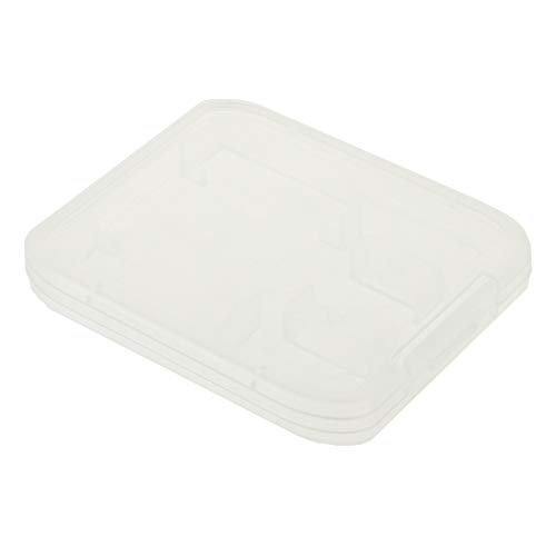 TOTO Schutzhülle 2 in 1 Kartenfächer für 1 SD und 1 MicroSD transparent 52 x 43 x 7 mm Kartenhalter Memory Card Holder von TOTO