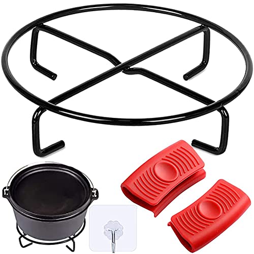 Dutch Oven Untersetzer, Dutch Oven Ständer, Feuertopf Untersetzer, Untergestell für Dutch Oven, Topfständer, Dutch Oven Zubehör für BBQ, Grill, Deckel von TOTONY