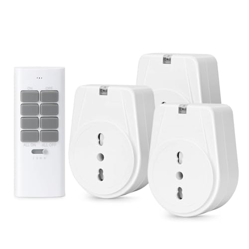 3500 Watt für Haushaltsgeräte, Reichweite 30m, Weiß von TOUCHXEL