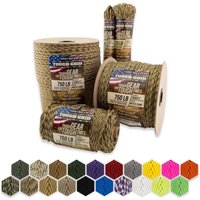 Tough-grid - PC500 340kg Paracord - 100% Nylon Militärspezifikationen Typ iv - für Militär, Kunsthandwerk, Hängematten, Notfälle - gemischte Tarnfarbe von TOUGH-GRID