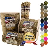 Tough-grid - PC100 340kg Paracord - 100% Nylon Militärspezifikationen Typ iv - für Militär, Kunsthandwerk, Hängematten, Notfälle - gemischte Tarnfarbe von TOUGH-GRID
